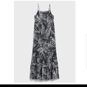 Banana Republic Black White Leaf Maxi Dress ♥
